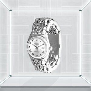 Chrome Hearts & Rolex - White Dial Oyster Perpetual Datejust